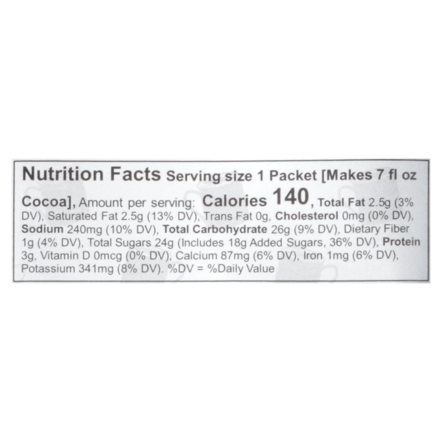 Cocoa Classics Chocolate Supreme Cocoa Mix 1.25 oz