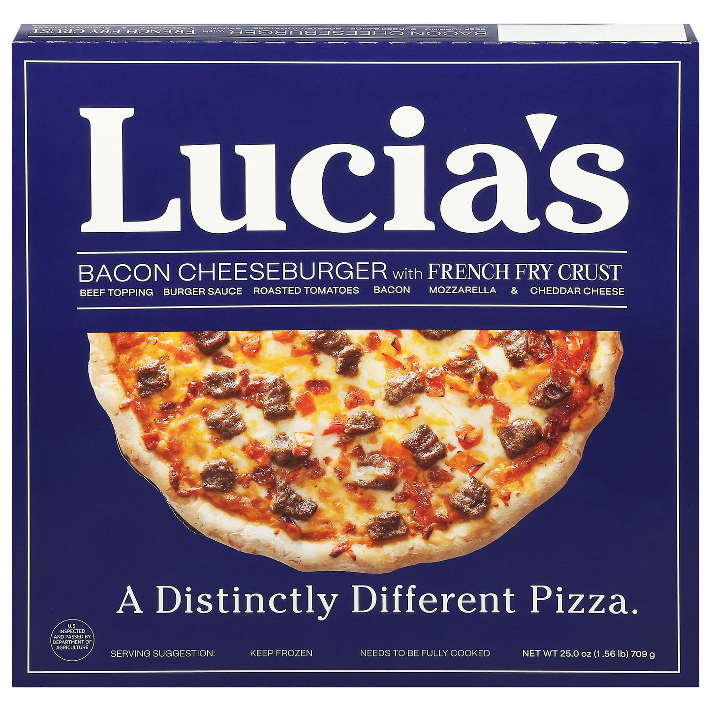 Lucia's French Fry Crust Bacon Cheeseburger Pizza 25.0 oz