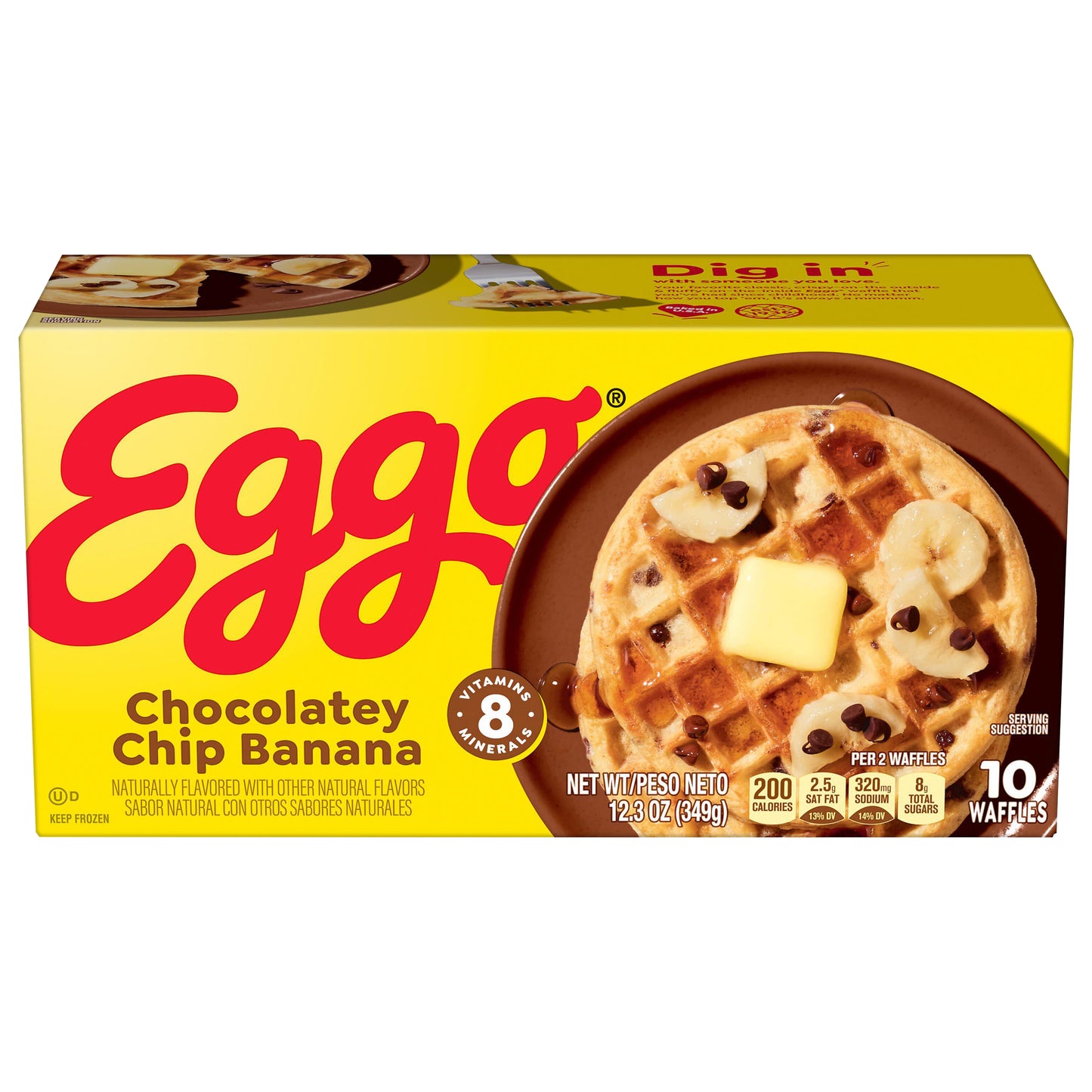 Kellogg's® Eggo® Chocolatey Chip Banana Frozen Waffles