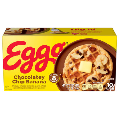Kellogg's® Eggo® Chocolatey Chip Banana Frozen Waffles