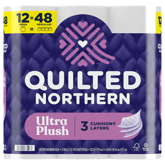 Quilted Northern Ultra Plush® Toilet Paper, 12 Mega Rolls
