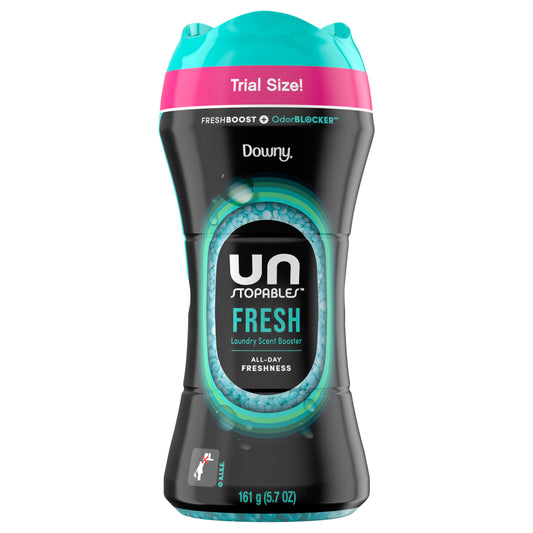 Downy Unstopables In Wash Scent Booster Beads, Fresh Scent, 5.7 oz, Laundry Beads for odor Protection, Downy Scent Booster Beads, Laundry Scent Boosters