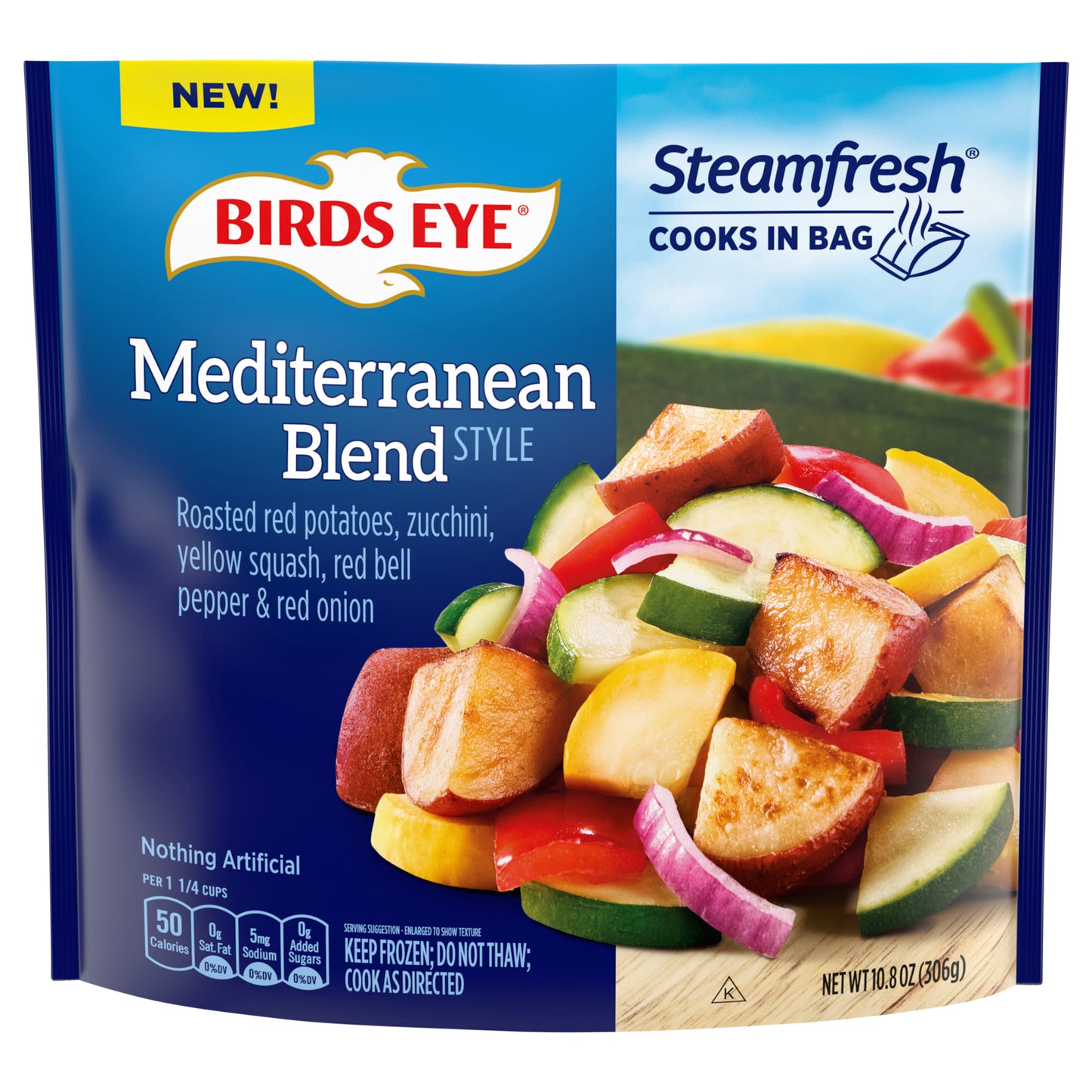 Birds Eye Steamfresh Mediterranean Style Blend, Frozen Vegetables, 10.8 oz.