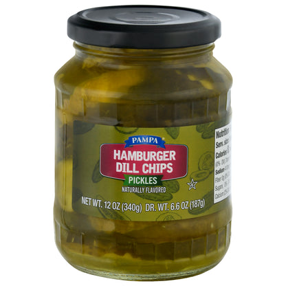 Pampa Hamburger Dill Chips Pickles 12 oz