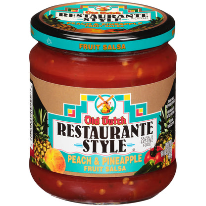 Old Dutch® Restaurante Style Peach & Pineapple Fruit Salsa 16 oz. Jar