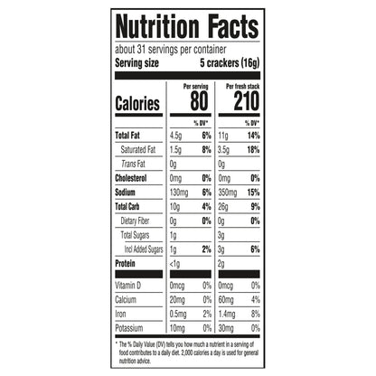 RITZ Fresh Stacks Original Crackers, Family Size, 17.8 oz