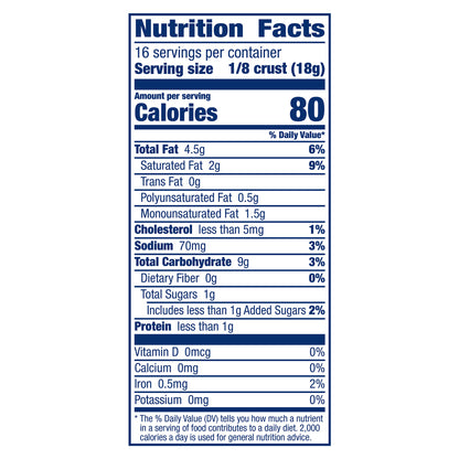 Pillsbury Frozen Pie Crust, Regular, Two 9-Inch Pie Crusts & Pans, 2 ct, 10 oz