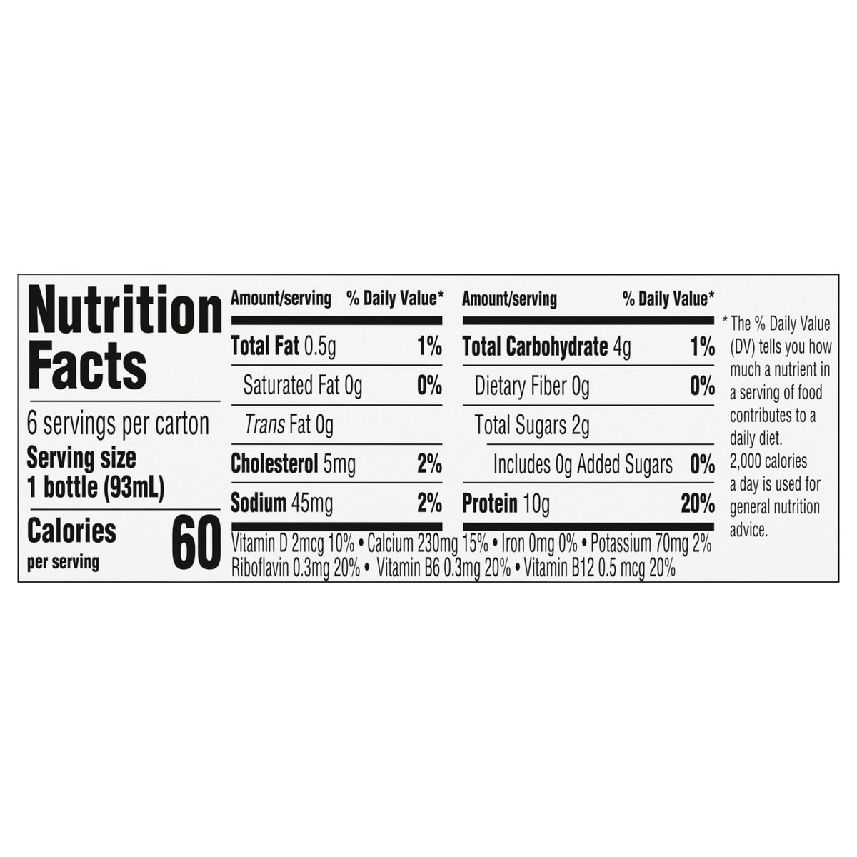 Oikos Pro Mango Dairy Drink, 10g of Protein, 0g Added Sugar, Convenient High Protein Snack, 6ct, 3.1 Fl Oz Bottle