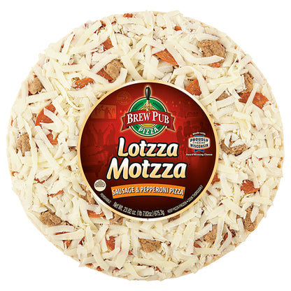 Brew Pub Pizza Lotzza Motzza Sausage & Pepperoni Pizza Large 23.82 oz