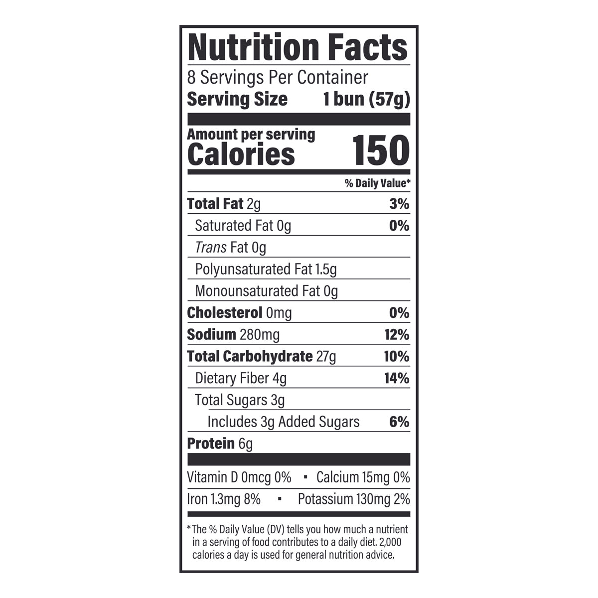 Brownberry Whole Wheat Buns, 8 count, 16 oz