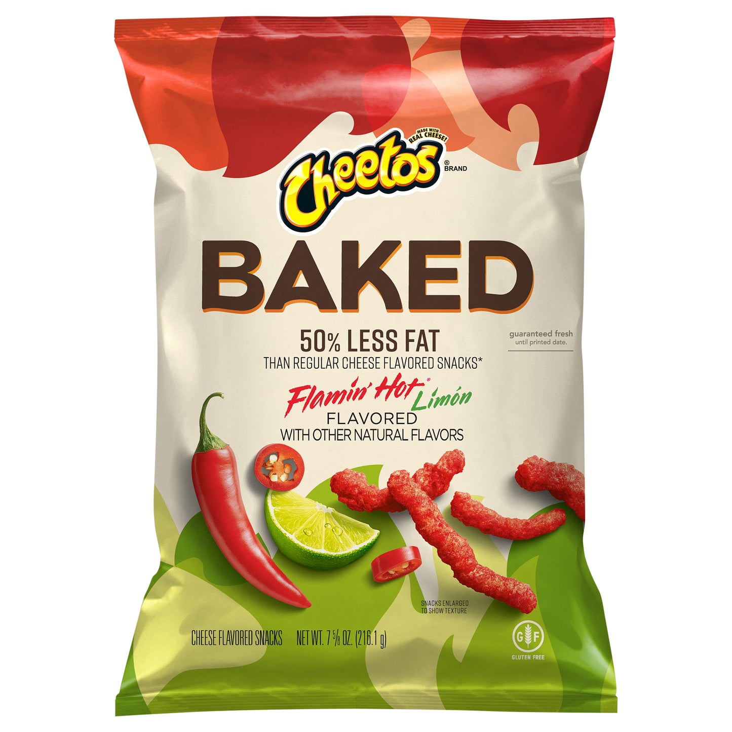 Cheetos Baked Cheese Flavored Snacks Flamin' Hot Limon 7 5/8 Oz