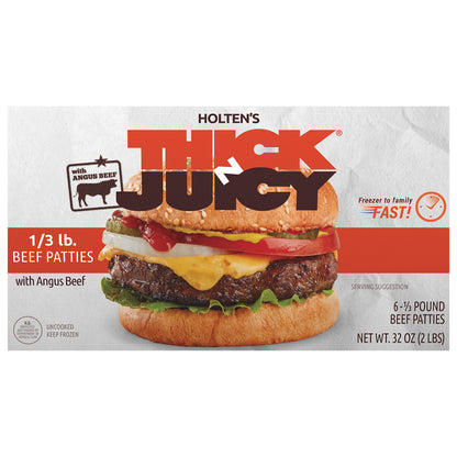 Beef Pattie w Black Angus TNJ Seas 75/25 3-1 HS PP 12/2#