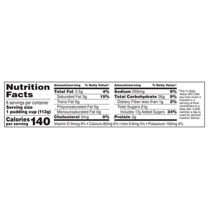 Swiss Miss Chocolate Vanilla Swirl Flavored Pudding, 6 Count Pudding Cups (8 Pack)