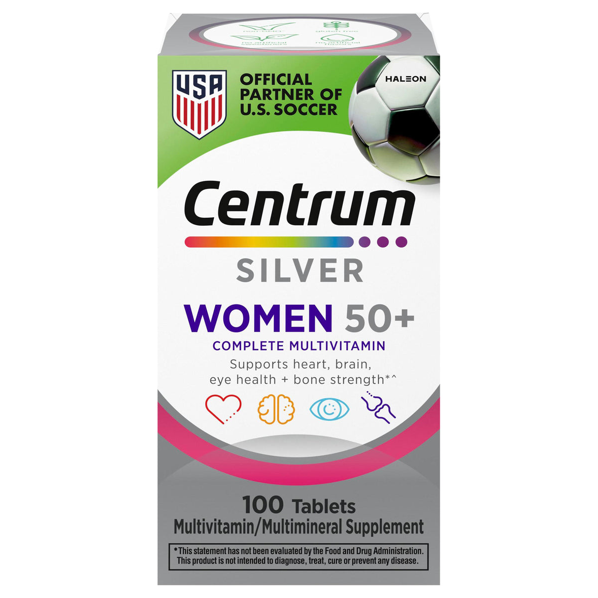 Centrum Silver Multivitamin for Women, Multivitamin/Multimineral Supplement - 100 Count
