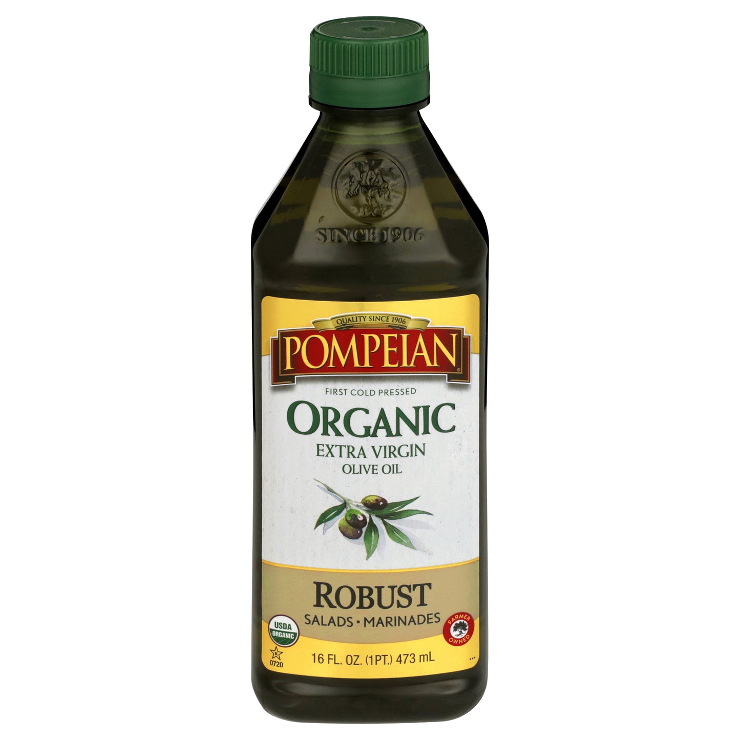 16 oz Pompeian Organic Robust Extra Virgin Olive Oil