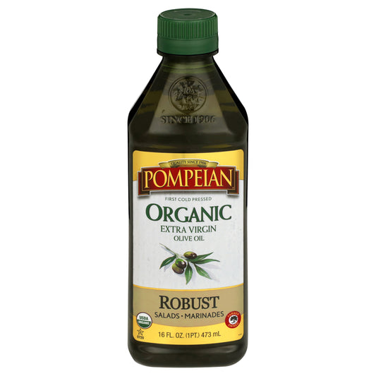 16 oz Pompeian Organic Robust Extra Virgin Olive Oil