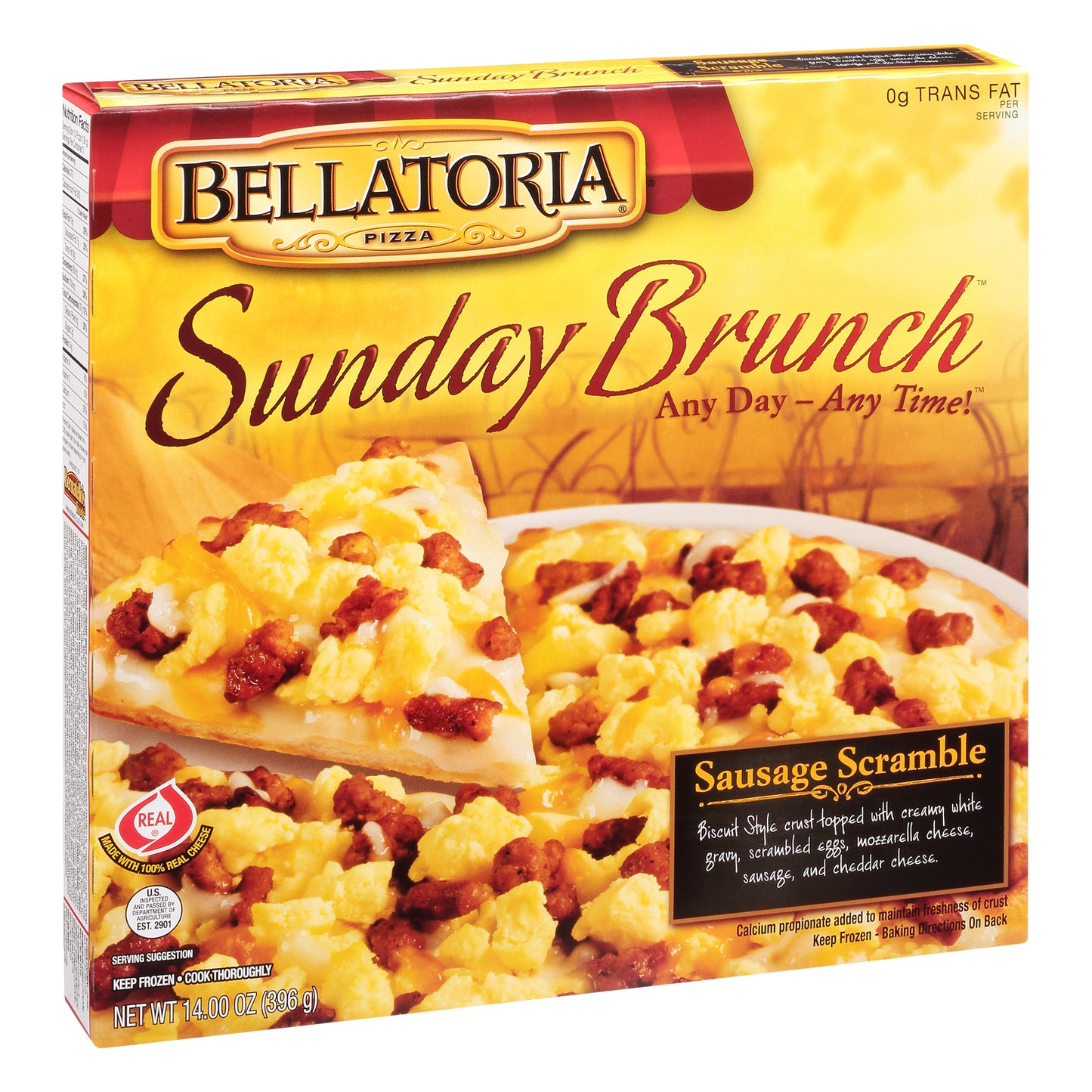 Bellatoria Sunday Brunch Sausage Scramble Pizza 14 oz