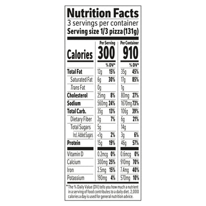 Jack's Original Thin Crust Cheese Frozen Pizza 13.8 oz.