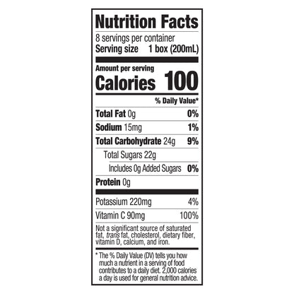 Juicy Juice 100% Juice, Orange Tangerine, 8 Count, 6.75 Fl Oz Juice Boxes