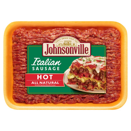 Johnsonville Hot Italian Ground Sausage 16oz tray