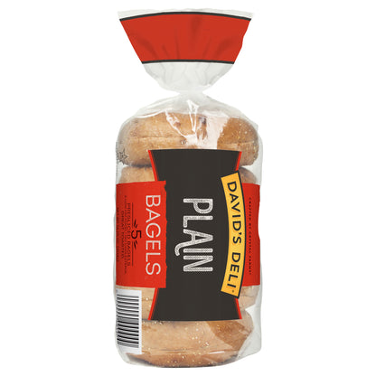 David's Deli Plain Bagels, 5 ct.