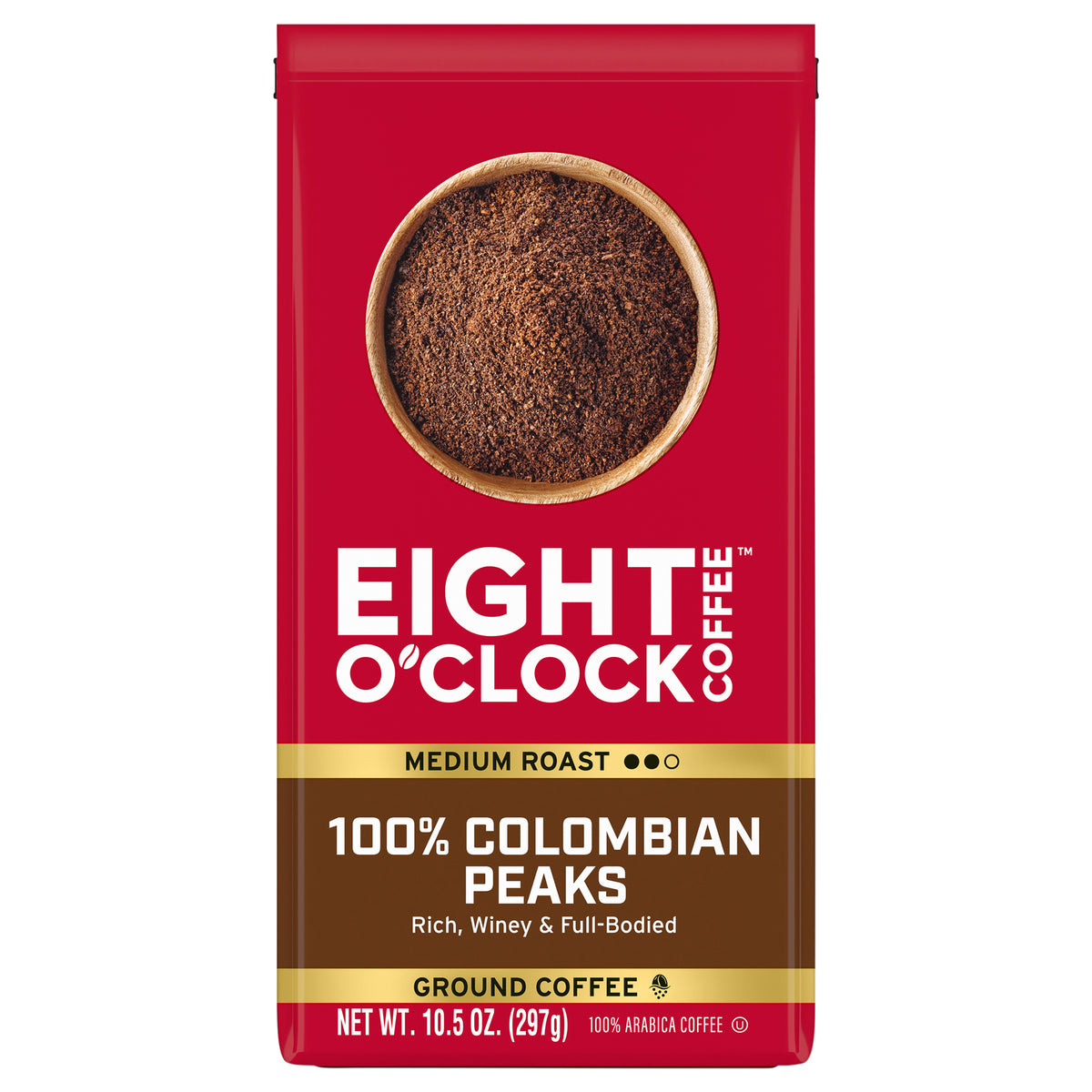 Eight O' Clock Colombian Peak Ground Coffee 10.5 oz