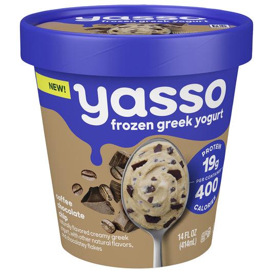 Yasso Frozen Greek Yogurt Coffee Chocolate Chip 14 fl oz