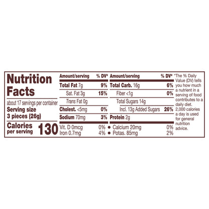 REESE'S Miniatures Milk Chocolate Peanut Butter Cups, Candy Family Pack, 15.8 oz