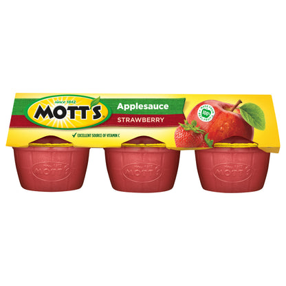 Mott's 6 Pack Strawberry Applesauce 6 ea
