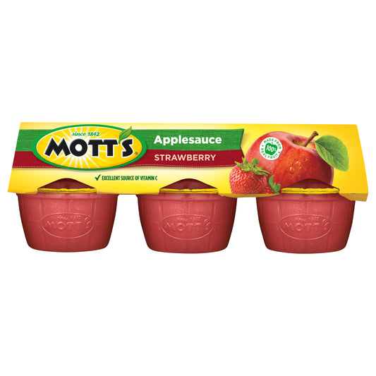 Mott's 6 Pack Strawberry Applesauce 6 ea