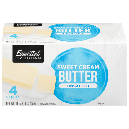 Essential Everyday Sweet Cream Unsalted Butter 4 Sticks