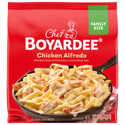 Chef Boyardee Chicken Alfredo, Family Size Skillet Meal, Frozen Meal, 40 oz.