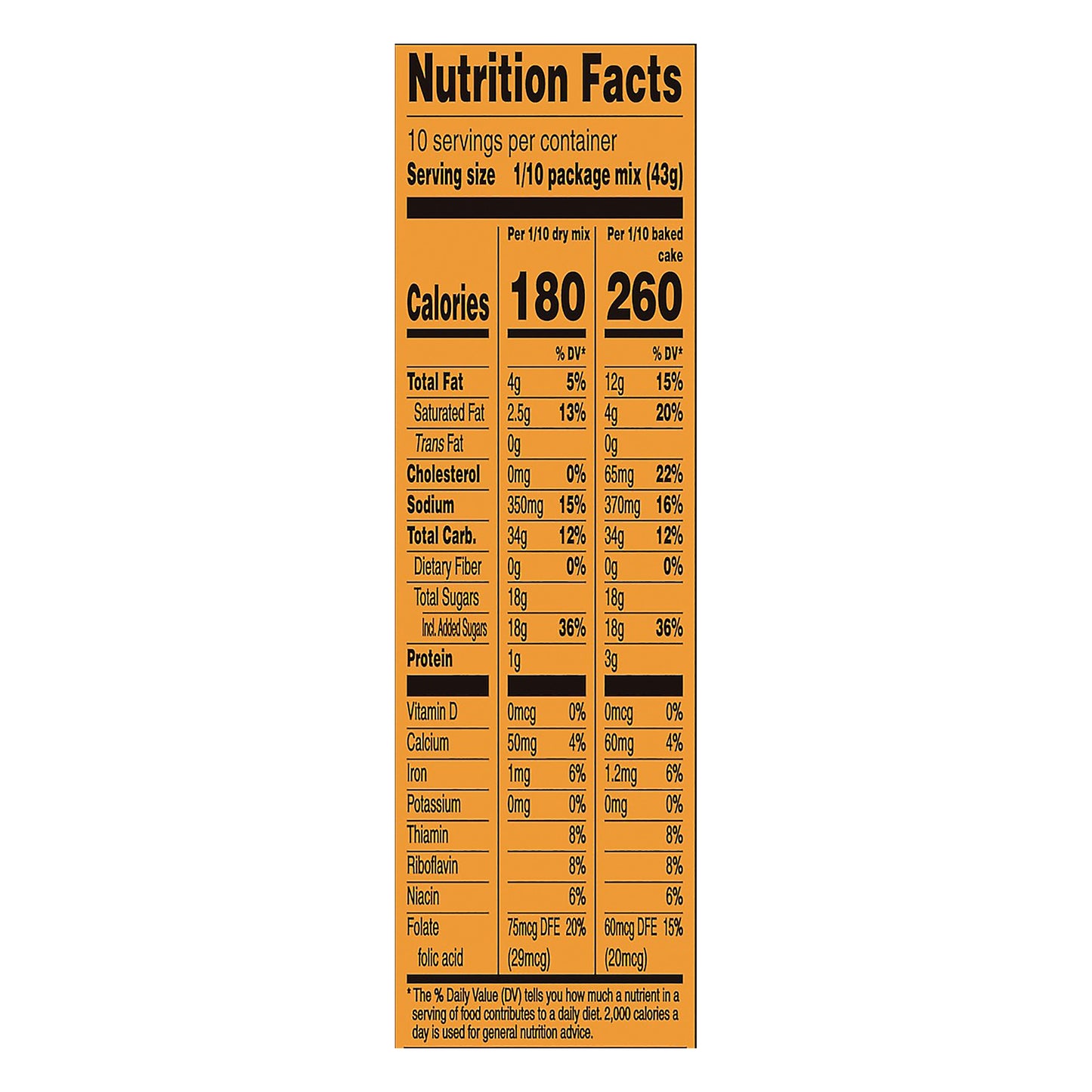 Duncan Hines Signature Perfectly Moist Orange Supreme Cake Mix, 15.25 OZ