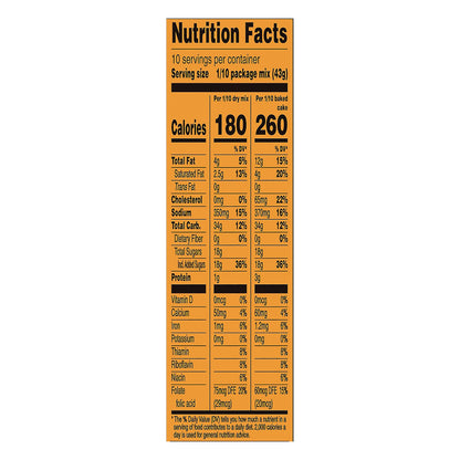 Duncan Hines Signature Perfectly Moist Orange Supreme Cake Mix, 15.25 OZ