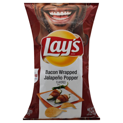 Lays Potato Chips 7.75 oz - Bacon Wrapped Jalapeno