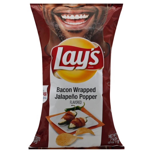 Lays Potato Chips 7.75 oz - Bacon Wrapped Jalapeno