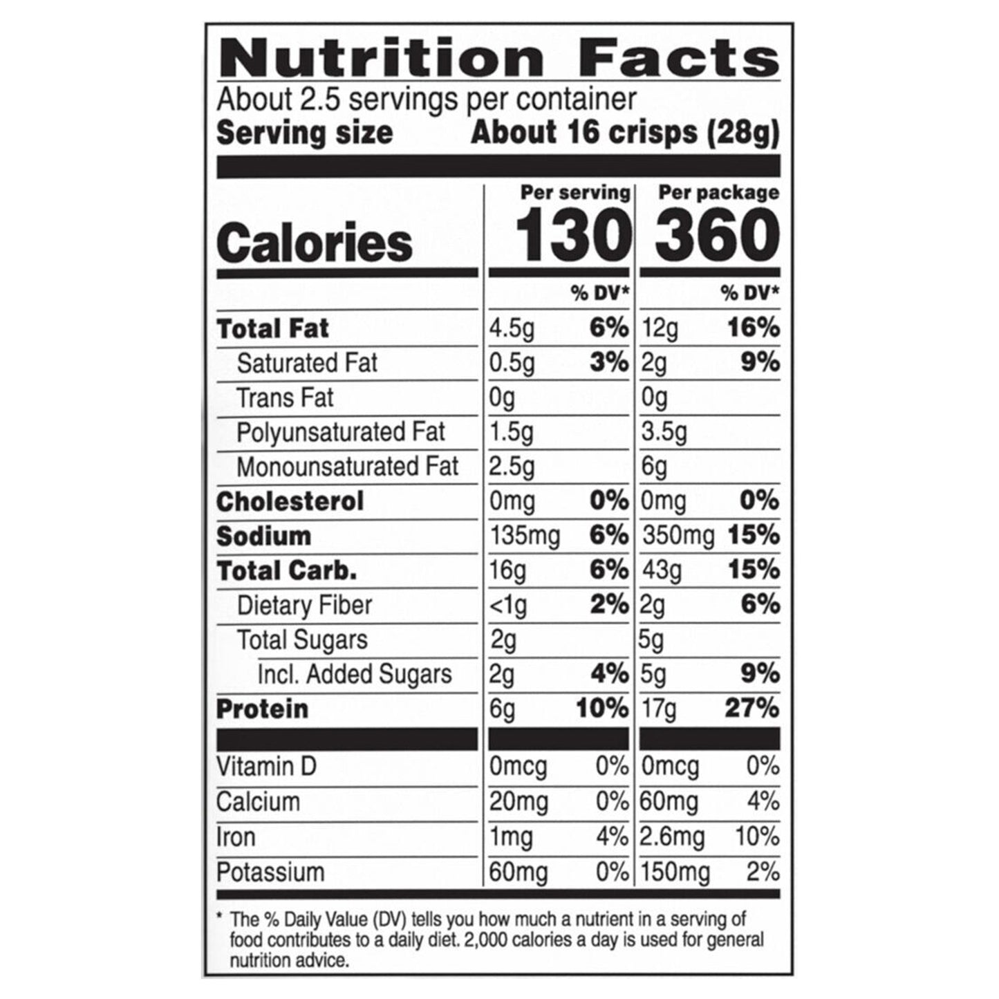 Quaker Protein Rice Crisps Chocolate Caramel 2.6 Oz