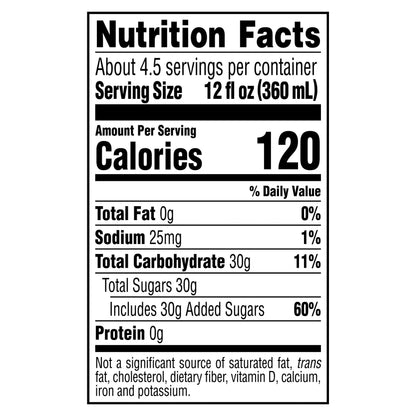 Simply Gold Peak - Tea & Raspberry Bottle, 52 fl oz