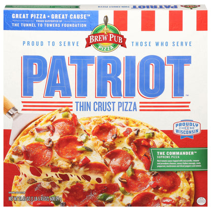 Patriot Thin Crust The Commander Pizza 21.45 oz