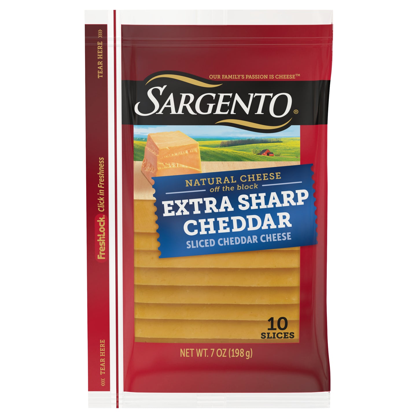 Sargento® Sliced Extra Sharp Natural Cheddar Cheese, 10 Slices