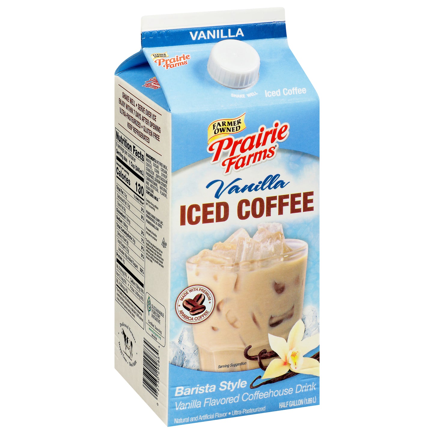 Prairie Farms Barista Style Vanilla Iced Coffee 0.5 gl
