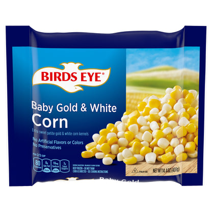 Birds Eye Baby Gold and White Corn, Frozen Vegetable, 14.4 OZ