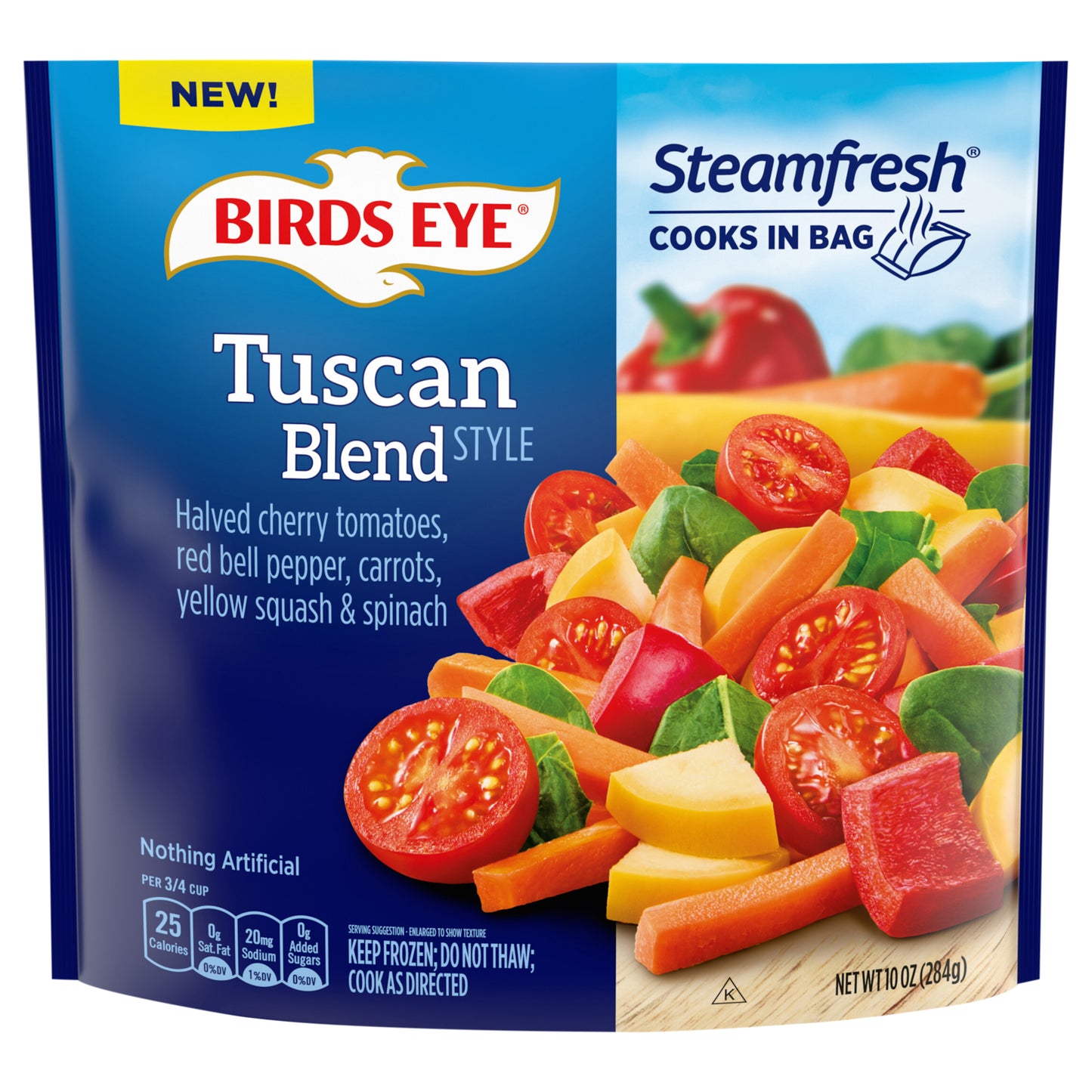Birds Eye Steamfresh Tuscan Style Blend, Frozen Vegetables, 10 oz. Bag