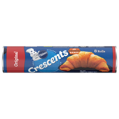 Pillsbury Crescent Rolls, Original Refrigerated Canned Pastry Dough, 8 Rolls, 8 oz