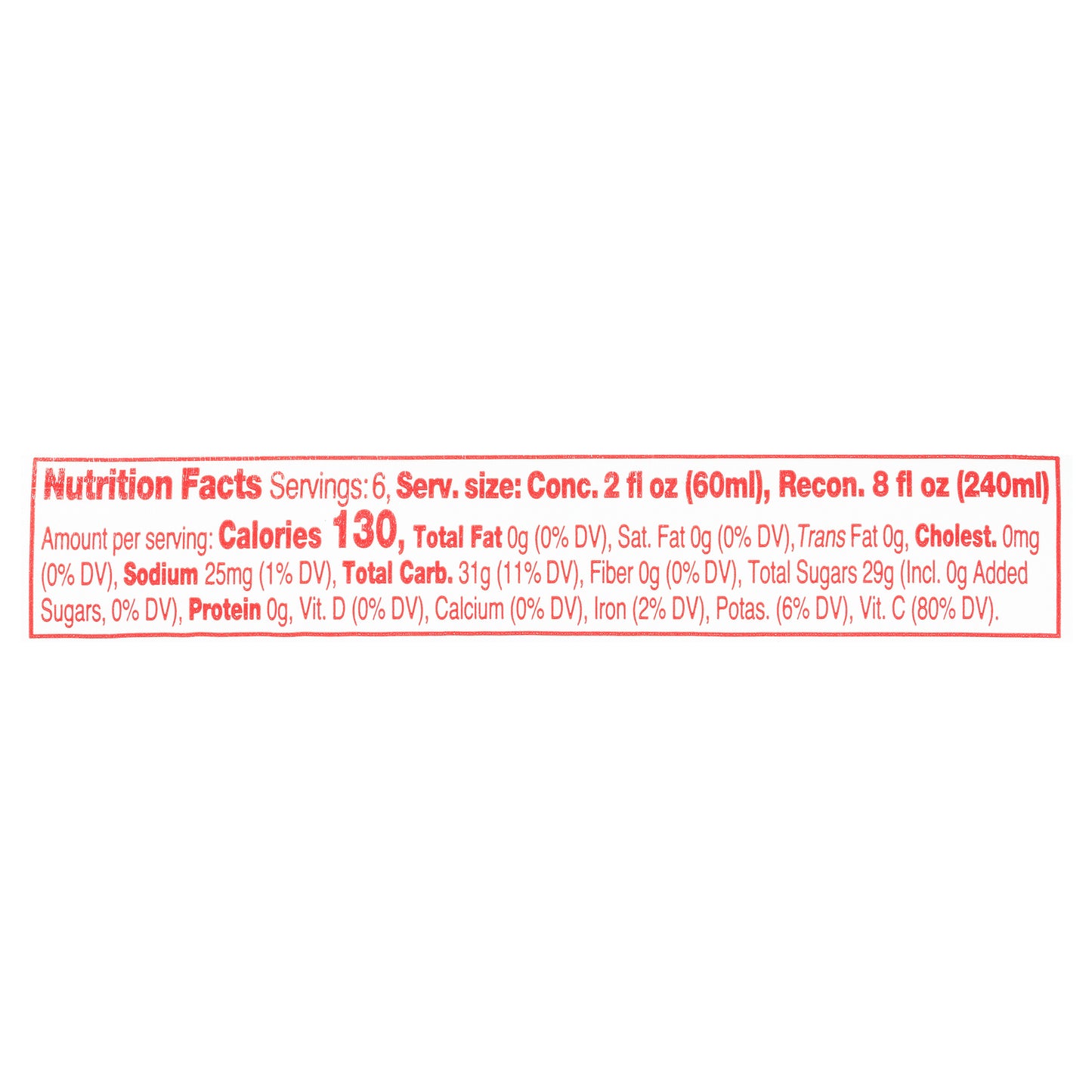 Old Orchard Apple Raspberry 100% Juice Frozen Concentrate 12 fl. oz. Canister