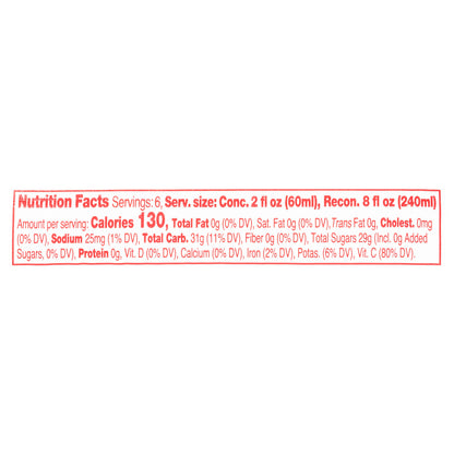 Old Orchard Apple Raspberry 100% Juice Frozen Concentrate 12 fl. oz. Canister