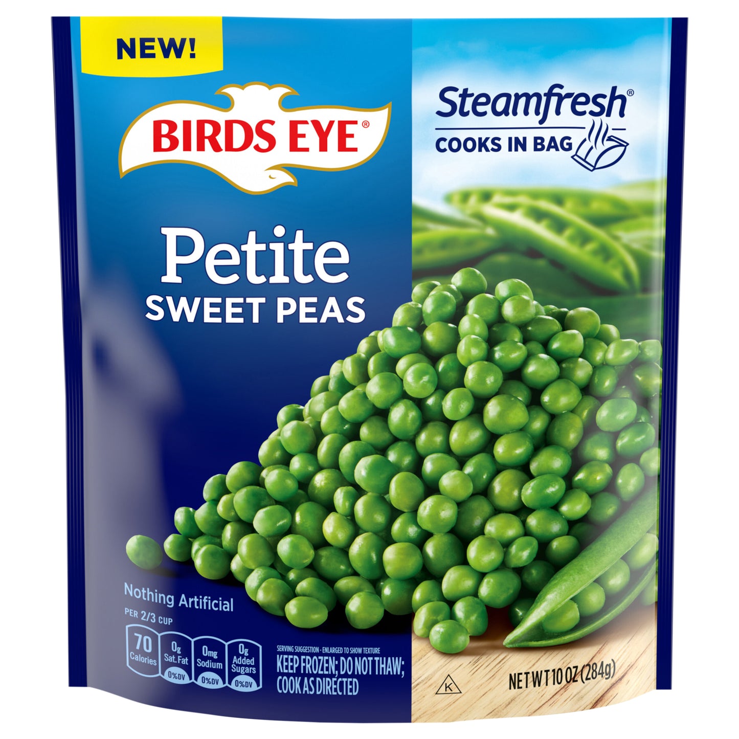 Birds Eye Steamfresh Petite Sweet Peas, Frozen Vegetables, 10 oz. Bag