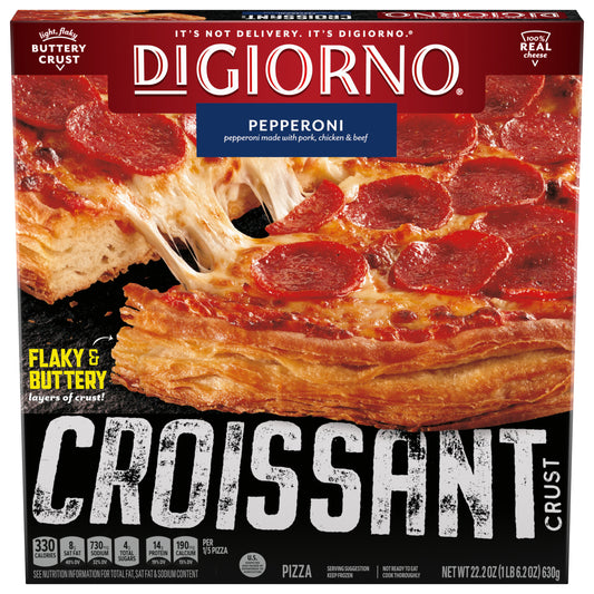 DiGiorno Frozen Croissant Crust Pizza Pepperoni 22.2oz Package