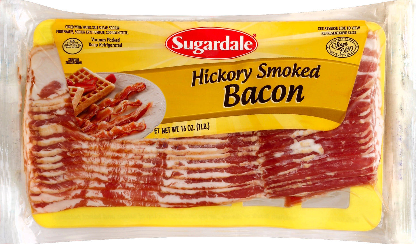 Sugardale Bacon 16 oz - Hickory Smoked Bacon