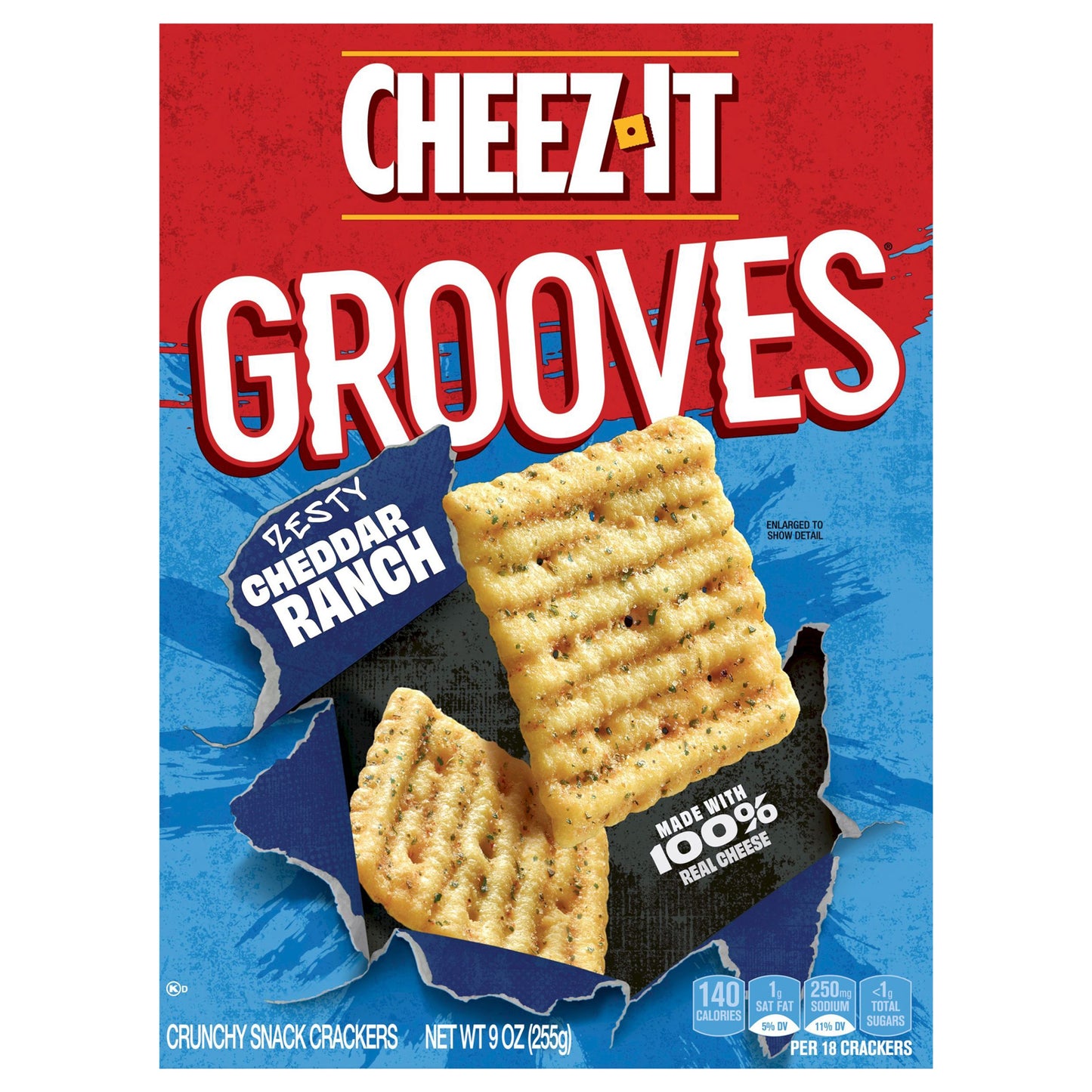 Cheez-It® Grooves Zesty Cheddar Ranch Cheese Crackers